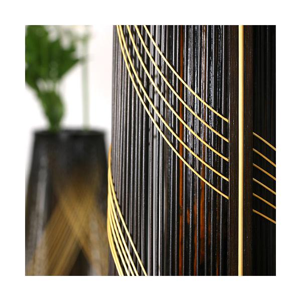 駿河竹千筋細工 花器 流水紋 静岡県伝統工芸品 伝統工芸士・大村竹心坊