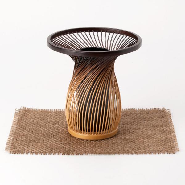 駿河竹千筋細工 花器・一輪挿し やまぼうし 静岡県伝統工芸品 伝統工芸