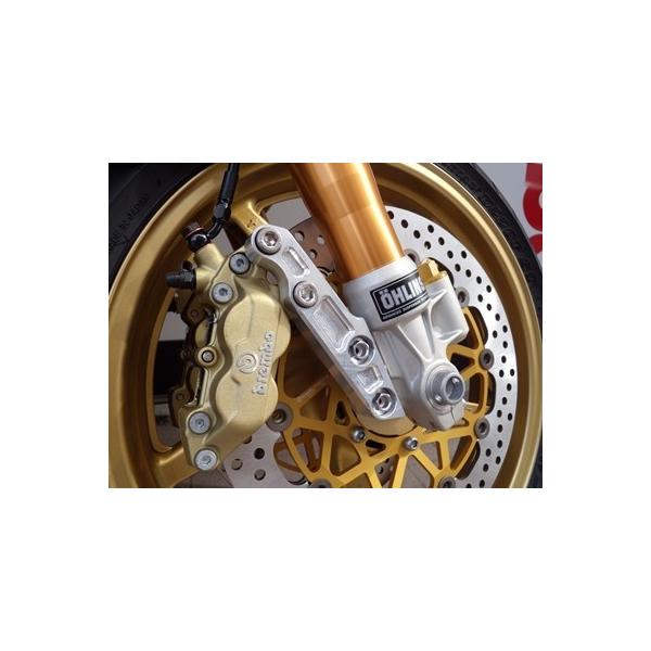 Kohken OHLIN正立フォーク用キャリパーサポート brembo ゴールド