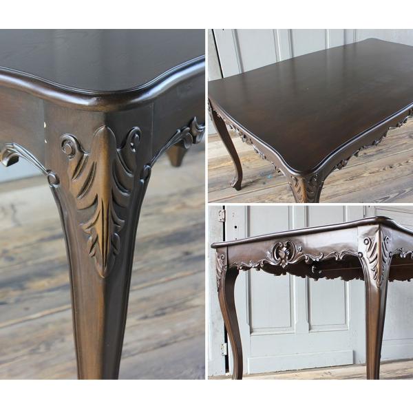 アンティーク　ダイニングテーブル　猫脚　ロココ調　150 アンティーク ダイニングテーブル 猫脚 ロココ調 150 【公式通販】