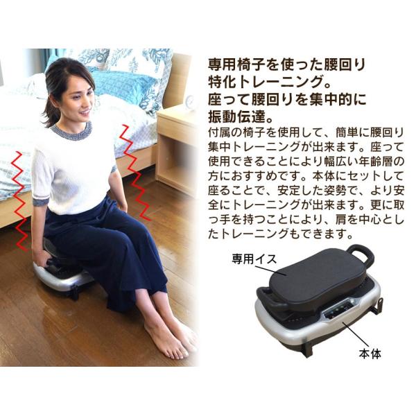 ダイエット器具 運動器具 振動 振動マシン New ライフフィットトレーナー 2wayトレーナー LIFE FIT 腰 筋トレ /【Buyee】