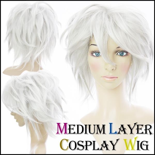 グレー ショートウィッグ 
人毛とアクリル
専用ケース付き Sylhair 男性ウィッグショートシルバーグレーかつら男性男