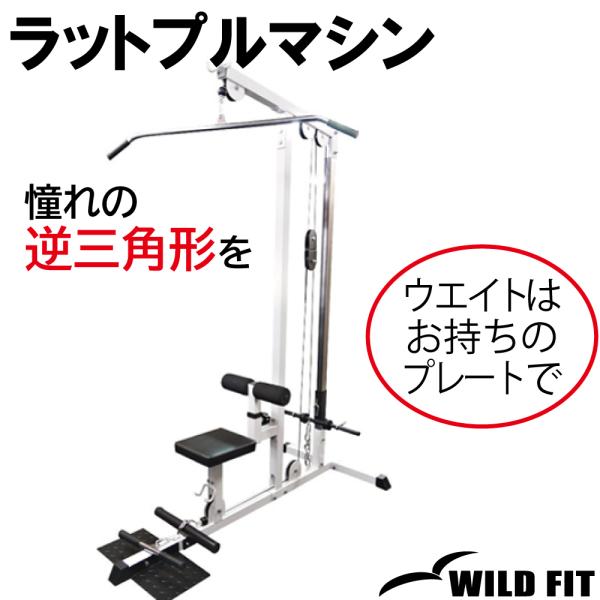 ラットプルマシン 15kgプレート&アタッチメント付き Amazon.co.jp: [WILD FIT ワイルドフィット] ラットプル マシン