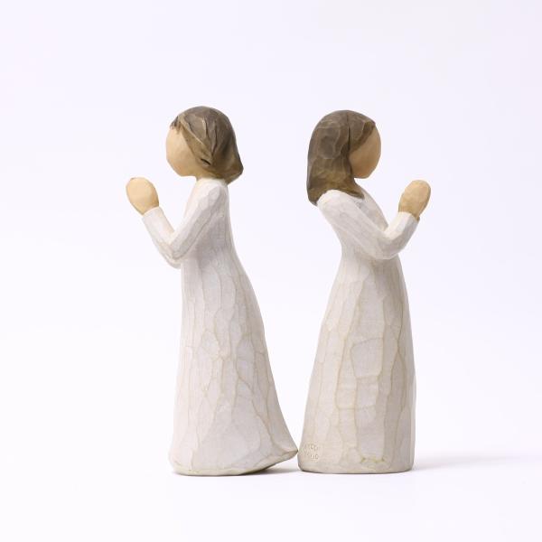 ウィローツリー彫像姉妹の絆高さ13cm Willow Tree Sisters by Heart