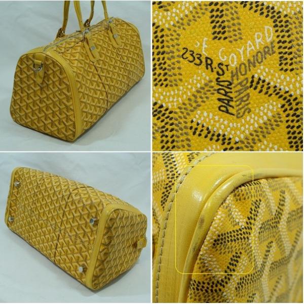 ゴヤール ボストンバッグ トート バッグ クロワジエール 35 イエロー  