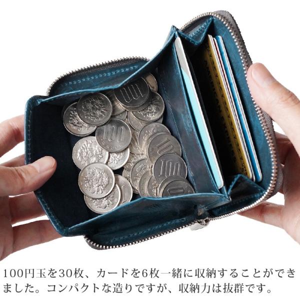 コインケース メンズ 革 ZOO WOODCHUCK COIN CASE4 日本製 象革 本革