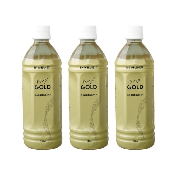 食品/飲料/酒EM・X GOLD　500ml 3本