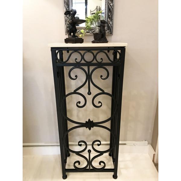 コンソールテーブル スリム モダン 玄関 奥行22.5 北欧 大理石