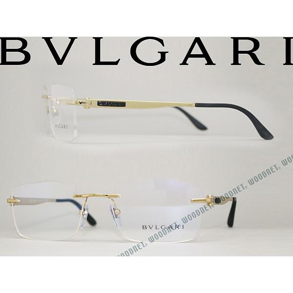 未使用 BVLGARI ブルガリ メガネフレーム 眼鏡 246G 53 ゴールド