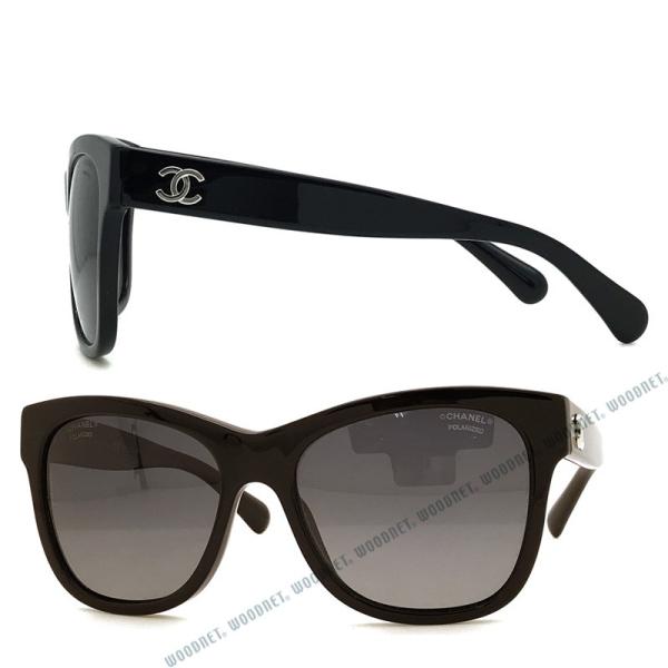 CHANEL サングラス ブラックフレーム グラデーションレンズ CHANEL シャネル サングラス グラデーションブラック 偏光レンズ