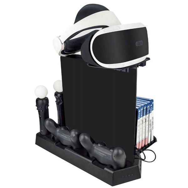PS4 VRスタンド PS4/PS4 Slim/PS4 Pro ゲームソフト収納14枚 