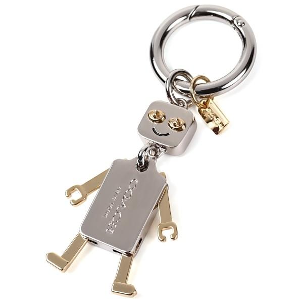コーチ COACH キーホルダー 小物 メタル ロボット キーリング F65429