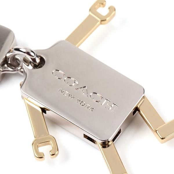 コーチ COACH キーホルダー 小物 メタル ロボット キーリング F65429