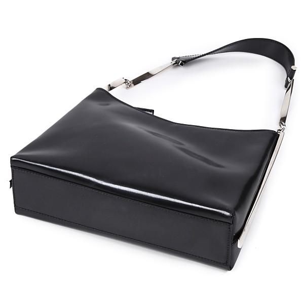 フェラガモ Ferragamo レザー ショルダー ハンドバッグ ブラック BK21
