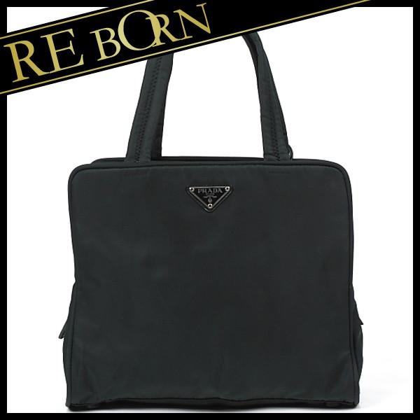 PRADA ダークグリーン トートバッグ Prada Khaki Nylon Tote Bag ○ Labellov ○ Buy and Sell