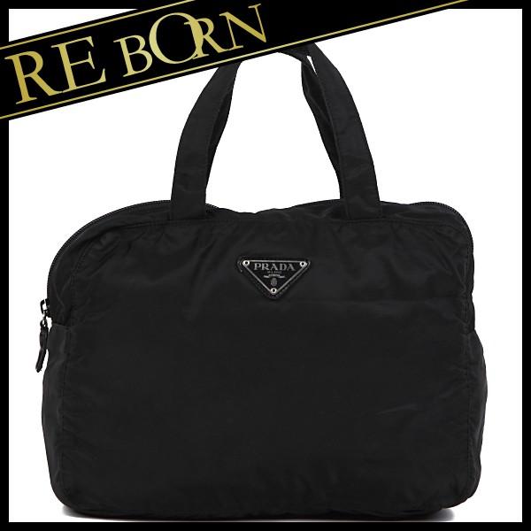PRADA プラダ ミニトートバッグ ナイロン ハンドバッグ B4895F プラダ PRADA バッグ ナイロン ミニ トート バッグ ブラック