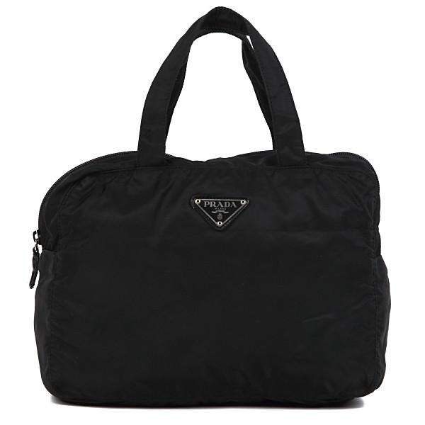 PRADA プラダ ミニトートバッグ ナイロン ハンドバッグ B4895F プラダ PRADA バッグ ナイロン ミニ トート バッグ ブラック