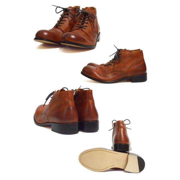 パドローネ PADRONE チャッカブーツ サイドジップ CHUKKA BOOTS with