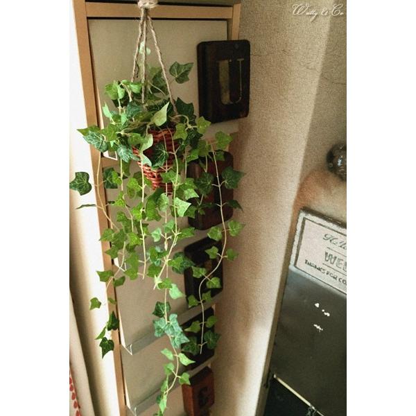 フェイクグリーン ハンギング アイビー 光触媒加工 （ 人工観葉植物