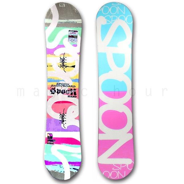SPOON STAMP110cm スノーボード スノーボード 板 レディース 2点セット スノボ バイン SPOON