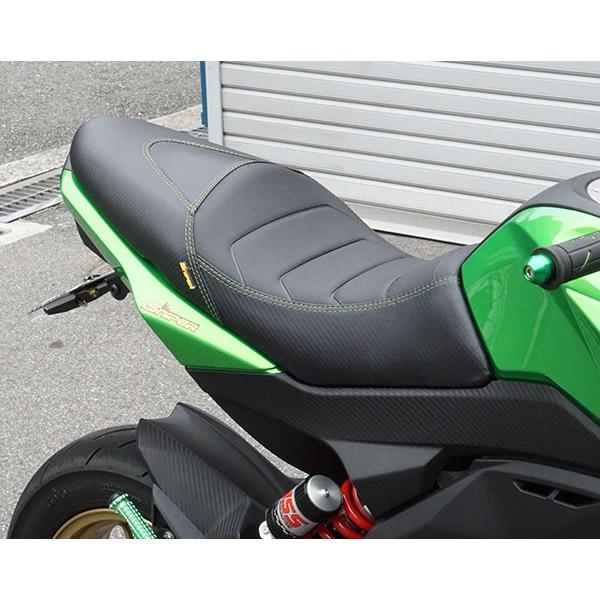 Z125 PRO カスタムシート グリーンステッチ仕様［SP0052G