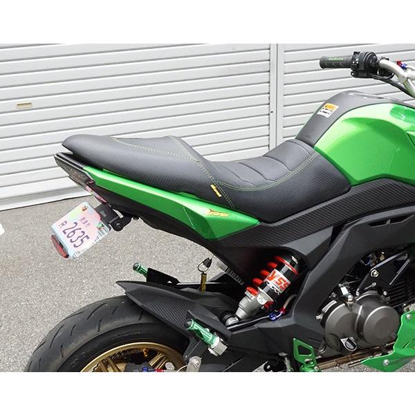 Z125 PRO カスタムシート グリーンステッチ仕様［SP0052G