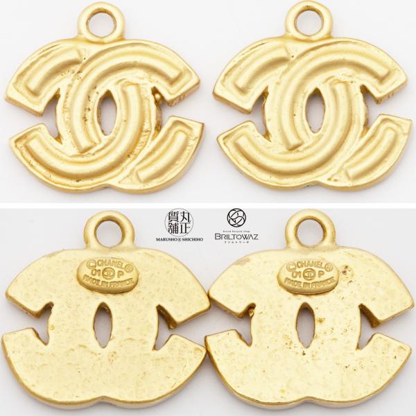 即日発送！シャネル ピアス ココマーク フープ ゴールド金具 2001年春01P シャネル ピアス ココマーク フープ ゴールド金具 A76251 2001