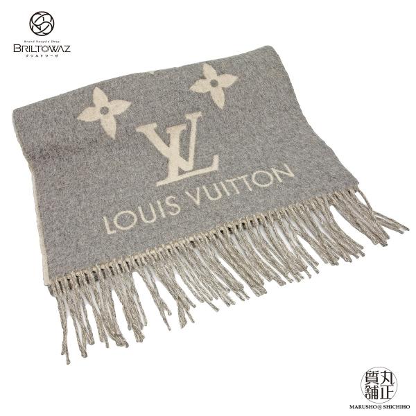 ルイヴィトン マフラー エシャルプ レイキャビック グレー カシミヤ LOUIS VUITTON ルイ ヴィトン エシャルプ レイキャビック