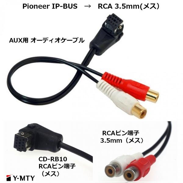 カロッツェリア AUX 変換 ケーブル 車 carrozzeria IP-BUS RCA 変換 IP 