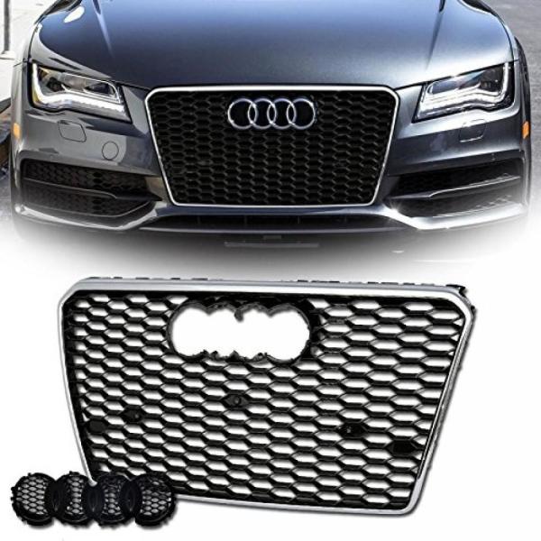 全国配送料無料！ブラックとクローム フレーム RS ハニカム メッシュ