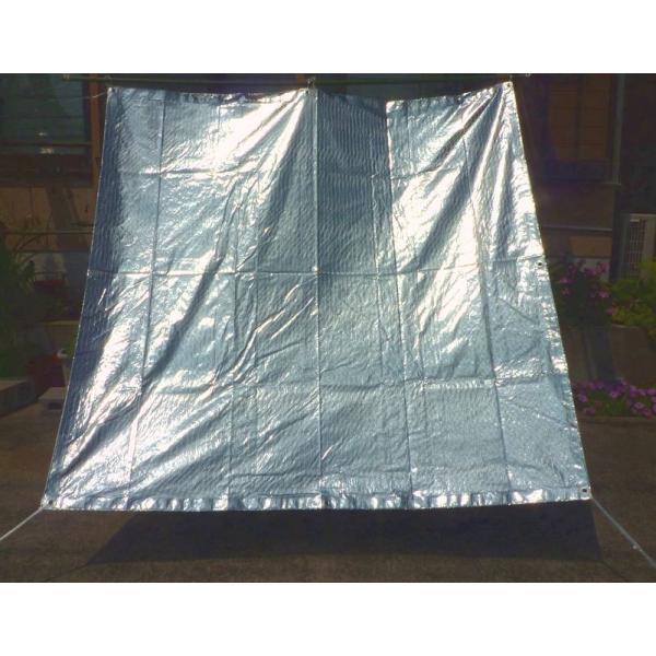 日よけ 断熱シート テクミラー2000 遮光率99.9%以上 四方ハトメタイプ