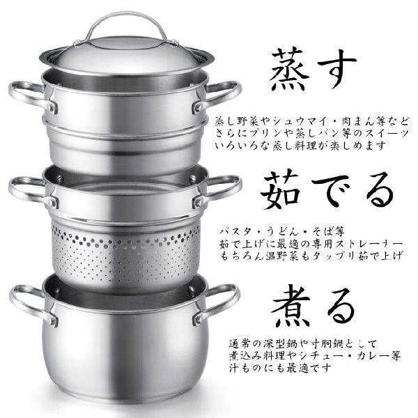 マイヤー スチーマー＆パスタパンセット20cm IH対応 IHパスタパン