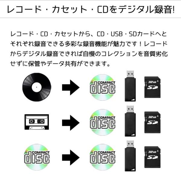 TOHSHOH ダブルカセットダブルＣＤ多機能プレーヤー TCDR-3860WE 【 LP