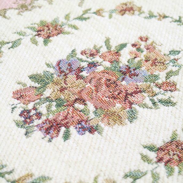 玄関マット おしゃれ 室内 高級感 シェニール織 ローズ玄関