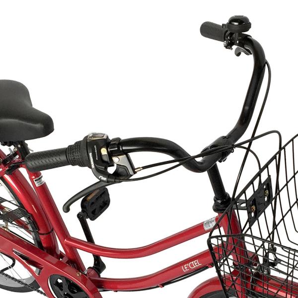 次回入荷未定 ママチャリ 安い 26インチ 自転車 6段変速ギア オートライト ルシール レッド 赤 /【Buyee】 Buyee -  Japanese Proxy Service | Buy from Japan!