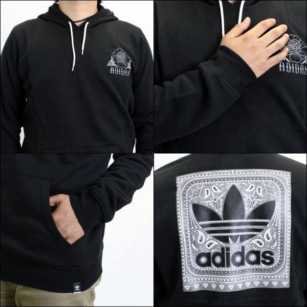 アディダス パーカー adidas Originals (アディダス オリジナルス) メンズ フーディー トレフォイル ロゴ ブラックバード ペイズリー柄  (BLACK) S93438 /【Buyee】 Buyee - Japanese Proxy Service | Buy from Japan!