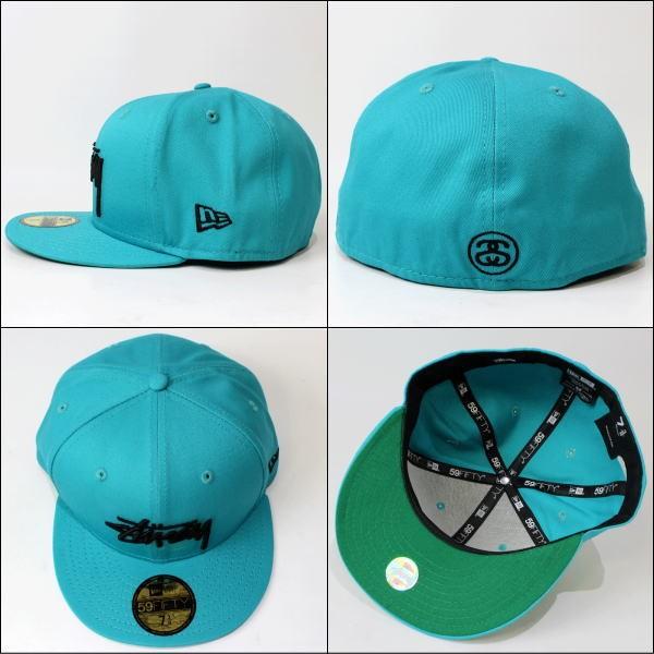 STUSSY × NEW ERA (ステューシー × ニューエラ) 【ユニセックス】 コラボ 刺繍キャップ コラボキャップ 帽子 ロゴ キャップ  (TURQUOISE) 131423 /【Buyee】