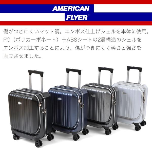 スーツケース キャリーケース フロントオープン 機内持ち込み SSサイズ