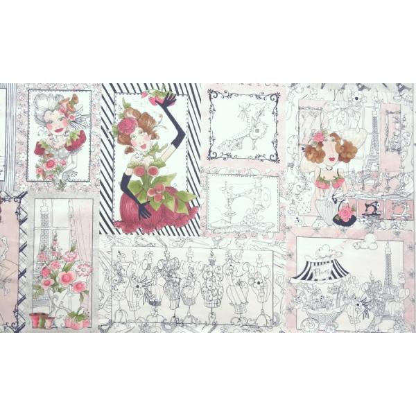 USAコットン ロラライハリスLoralie Sew Paree パネル柄 /【Buyee】