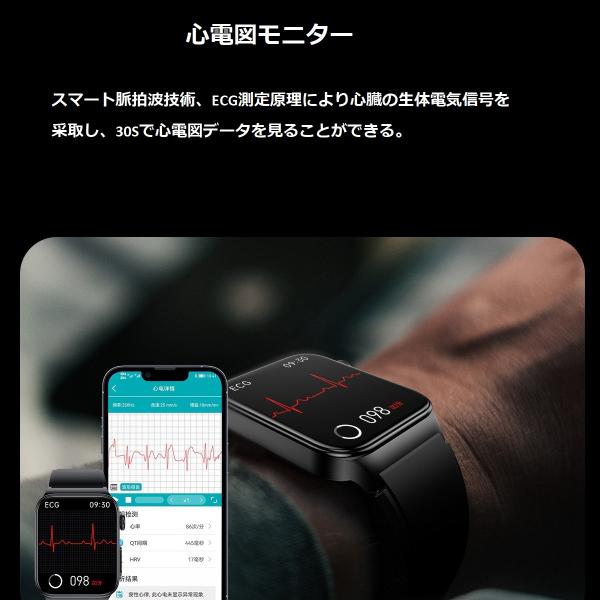 非侵襲的血糖値測定 スマートウォッチ 血糖値 心電図機能 血圧 血中