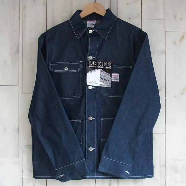 Pointer Brand L.C. King Rigid Denim Chore Coat Indigo Made in USA