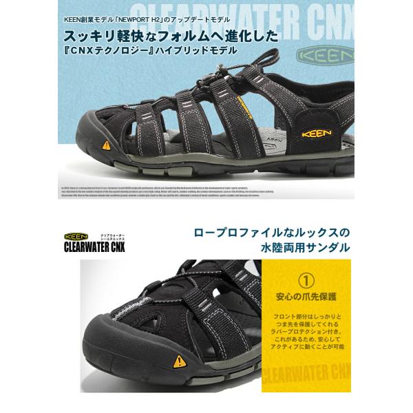 キーン サンダル メンズ クリアウォーター CNX スポーツサンダル シー