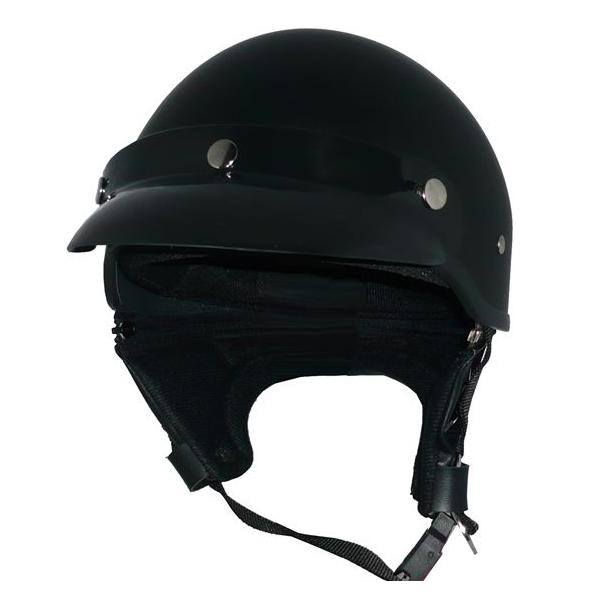 再入荷！ZK-600 バイザー付きハーフジェット(マットブラック）SG