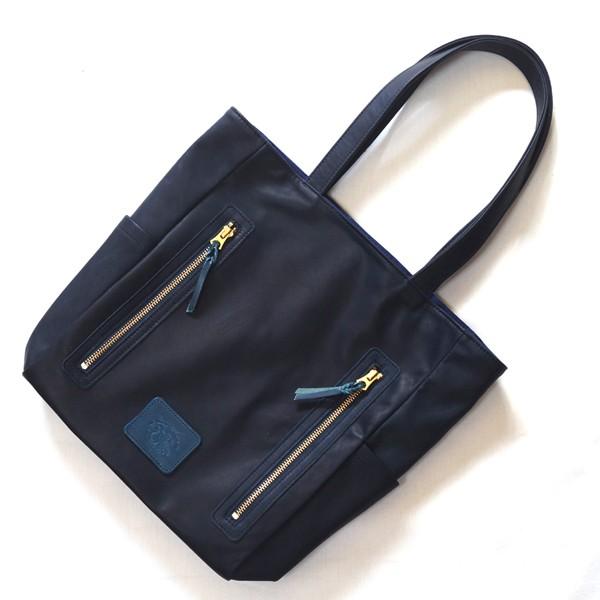 革蛸謹製 藍染牛革トートバッグ /【Buyee】