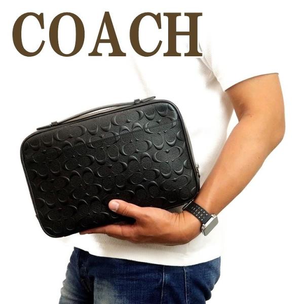 コーチ COACH バッグ メンズ セカンドバッグ クラッチバッグ 財布 ...