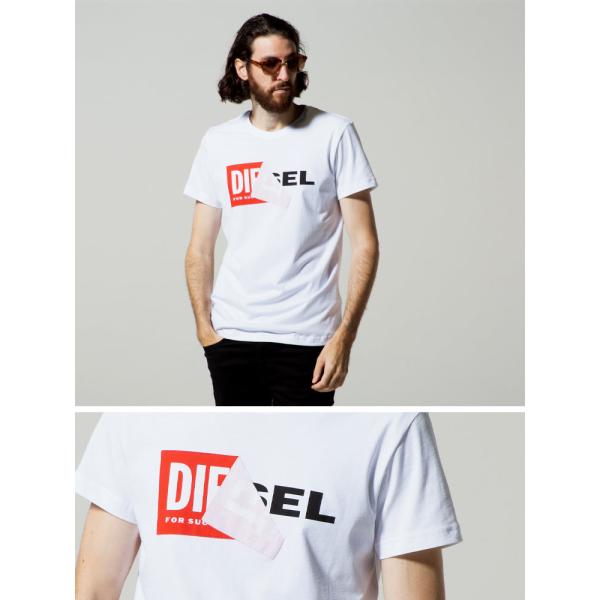 ディーゼル Tシャツ メンズ 半袖 DIESEL Tシャツ ロゴ プリント