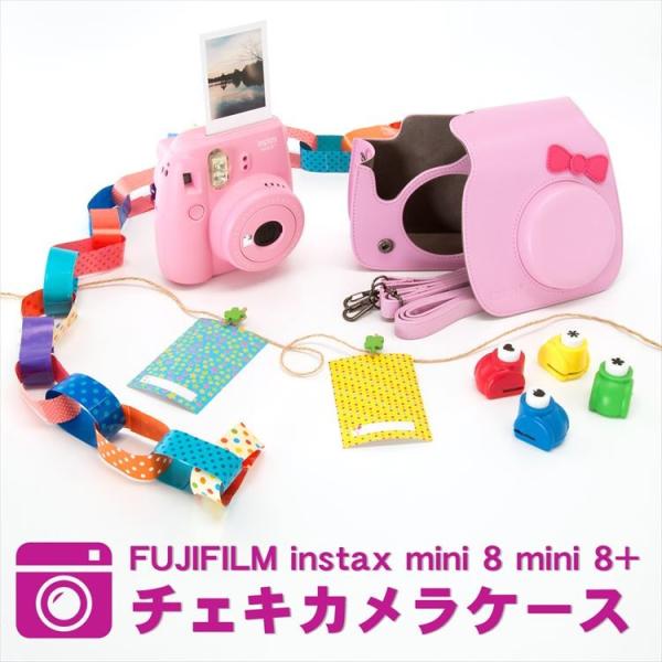 FUJIFILM インスタントカメラ チェキ instax mini 8 mini8+ プラス