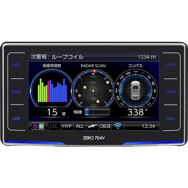COMTEC ZERO 704V COMTEC コムテック レーダー探知機 ZERO 704V OBD2