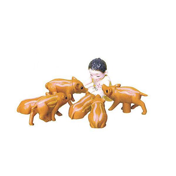 ジブリグッズ/かぐや姫の物語】マグネット付フィギュアセット