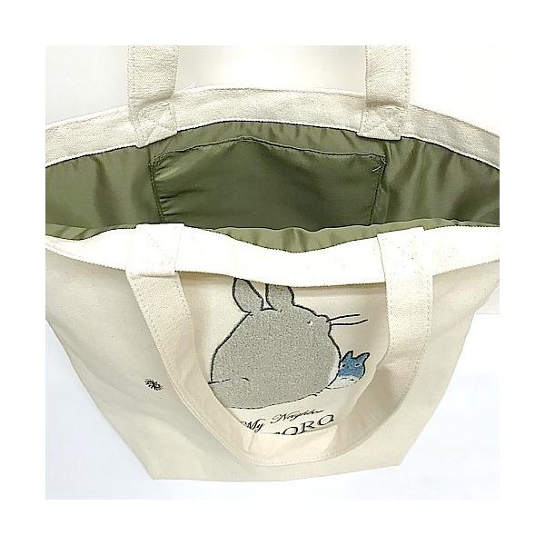 ジブリグッズ 縦型刺繍帆布トートバッグ となりのトトロ ジブリグッズ 縦型刺繍帆布トートバッグ となりのトトロ